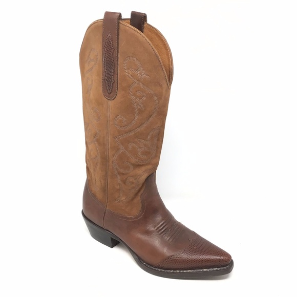 nine west cowboy western boots